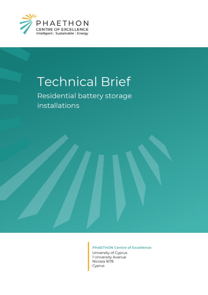 Technical Brief: Residential battery storage installations